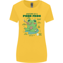 Anatomy of a Frog Funny Womens Wider Cut T-Shirt Yellow