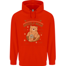 Anatomy of a Grizzly Bear Childrens Kids Hoodie Bright Red