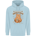 Anatomy of a Grizzly Bear Childrens Kids Hoodie Light Blue