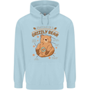 Anatomy of a Grizzly Bear Childrens Kids Hoodie Light Blue