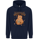 Anatomy of a Grizzly Bear Childrens Kids Hoodie Navy Blue