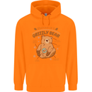 Anatomy of a Grizzly Bear Childrens Kids Hoodie Orange