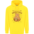 Anatomy of a Grizzly Bear Childrens Kids Hoodie Yellow