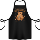 Anatomy of a Grizzly Bear Cotton Apron 100% Organic Black