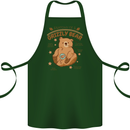 Anatomy of a Grizzly Bear Cotton Apron 100% Organic Forest Green