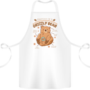 Anatomy of a Grizzly Bear Cotton Apron 100% Organic White