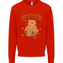 Anatomy of a Grizzly Bear Kids Sweatshirt Jumper Bright Red