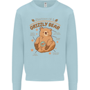 Anatomy of a Grizzly Bear Kids Sweatshirt Jumper Light Blue