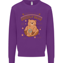 Anatomy of a Grizzly Bear Kids Sweatshirt Jumper Purple