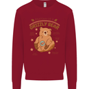 Anatomy of a Grizzly Bear Kids Sweatshirt Jumper Red