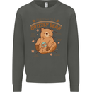 Anatomy of a Grizzly Bear Kids Sweatshirt Jumper Storm Grey