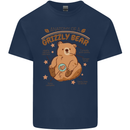 Anatomy of a Grizzly Bear Kids T-Shirt Childrens Navy Blue