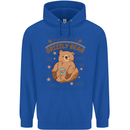 Anatomy of a Grizzly Bear Mens 80% Cotton Hoodie Royal Blue