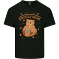 Anatomy of a Grizzly Bear Mens Cotton T-Shirt Tee Top Black