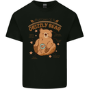 Anatomy of a Grizzly Bear Mens Cotton T-Shirt Tee Top Black