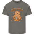 Anatomy of a Grizzly Bear Mens Cotton T-Shirt Tee Top Charcoal