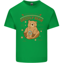 Anatomy of a Grizzly Bear Mens Cotton T-Shirt Tee Top Irish Green