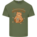 Anatomy of a Grizzly Bear Mens Cotton T-Shirt Tee Top Military Green
