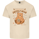 Anatomy of a Grizzly Bear Mens Cotton T-Shirt Tee Top Natural