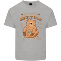 Anatomy of a Grizzly Bear Mens Cotton T-Shirt Tee Top Sports Grey