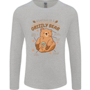 Anatomy of a Grizzly Bear Mens Long Sleeve T-Shirt Sports Grey