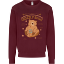 Anatomy of a Grizzly Bear Mens Sweatshirt Jumper Maroon