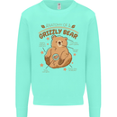 Anatomy of a Grizzly Bear Mens Sweatshirt Jumper Peppermint