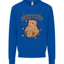 Anatomy of a Grizzly Bear Mens Sweatshirt Jumper Royal Blue