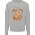 Anatomy of a Grizzly Bear Mens Sweatshirt Jumper Sports Grey