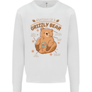 Anatomy of a Grizzly Bear Mens Sweatshirt Jumper White