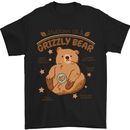 Anatomy of a Grizzly Bear Mens T-Shirt 100% Cotton Black