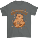 Anatomy of a Grizzly Bear Mens T-Shirt 100% Cotton Charcoal