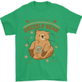 Anatomy of a Grizzly Bear Mens T-Shirt 100% Cotton Irish Green