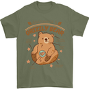 Anatomy of a Grizzly Bear Mens T-Shirt 100% Cotton Military Green