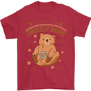 Anatomy of a Grizzly Bear Mens T-Shirt 100% Cotton Red