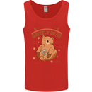 Anatomy of a Grizzly Bear Mens Vest Tank Top Red