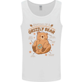 Anatomy of a Grizzly Bear Mens Vest Tank Top White