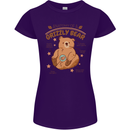 Anatomy of a Grizzly Bear Womens Petite Cut T-Shirt Purple