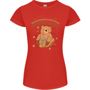 Anatomy of a Grizzly Bear Womens Petite Cut T-Shirt Red