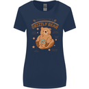 Anatomy of a Grizzly Bear Womens Wider Cut T-Shirt Navy Blue