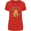 Anatomy of a Grizzly Bear Womens Wider Cut T-Shirt Red