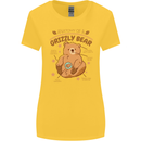 Anatomy of a Grizzly Bear Womens Wider Cut T-Shirt Yellow