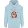 Anatomy of a Hedgehog Funny Childrens Kids Hoodie Light Blue