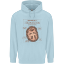 Anatomy of a Hedgehog Funny Childrens Kids Hoodie Light Blue