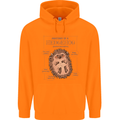 Anatomy of a Hedgehog Funny Childrens Kids Hoodie Orange