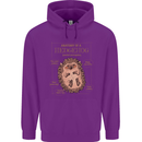 Anatomy of a Hedgehog Funny Childrens Kids Hoodie Purple