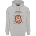 Anatomy of a Hedgehog Funny Childrens Kids Hoodie Sports Grey
