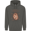 Anatomy of a Hedgehog Funny Childrens Kids Hoodie Storm Grey