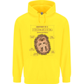 Anatomy of a Hedgehog Funny Childrens Kids Hoodie Yellow