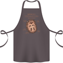 Anatomy of a Hedgehog Funny Cotton Apron 100% Organic Dark Grey